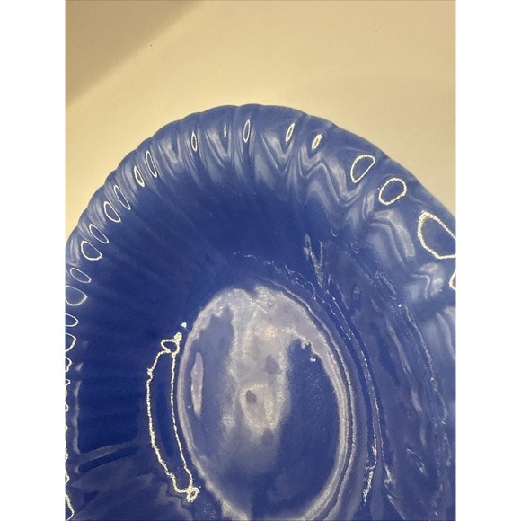 STANGL Pottery Bowl 1388 Blue Mid Century Modern Vintage - Picture 15 of 16